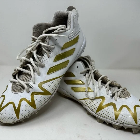 Men’s Adidas Freak 22 gold white 12 football cleats - Picture 3 of 13